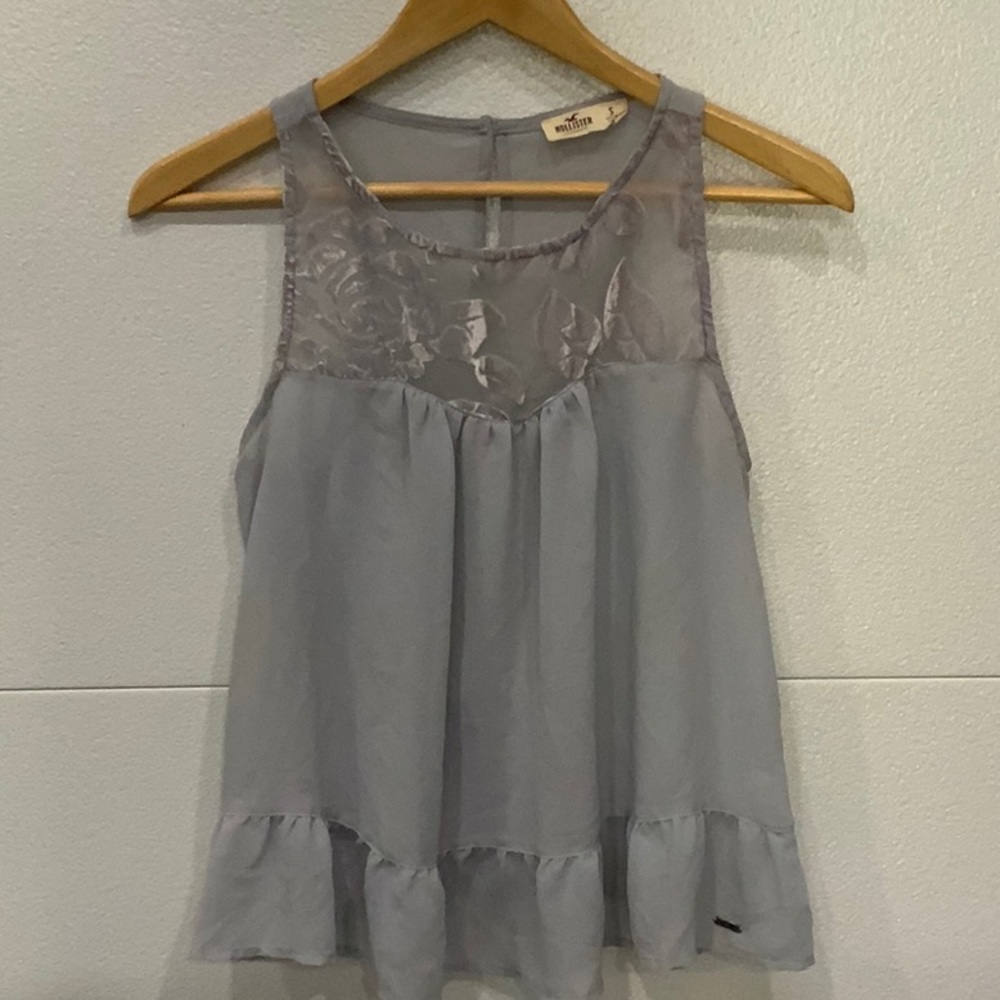 Hollister Sheer Velvet Top
